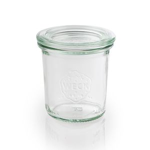 APS 12 Original WECK Gläser mit Deckel, Ø 6 cm, H: 7 cm, Mini-Sturzform mit Glasdeckel, Einmachglas, Dekoglas, Dessertglas,Vorratsglas, spülmaschinengeeignet, Volumen 140ml