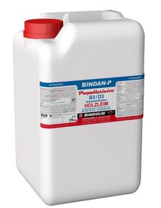 Bindan-P Propellerleim Holzleim 25 kg Flasche inkl. Leimspachtel, Microfasertuch und Pinsel
