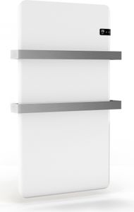 Blumfeldt Infrarotheizer 500 W - Wandmontage, IP24, mit Thermostat & App-Steuerung, für Badezimmer, Touch-Bedienung, Timer, Handtuchwärmer, Überhitzungsschutz, weiß, 10 m²