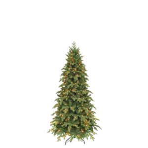Triumph Tree Sherwood Künstlicher Weihnachtsbaum mit LED-Beleuchtung - H155 x Ø91 cm - Grün