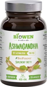 ASHWAGANDHA GLUTEN-FREE EXTRACT (400 mg) 120 KAPSULÍ - BIOWEN