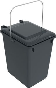 SULO Mülltonne, Mülleimer, Vorsortierer Bioboy Abfalleimer 10 Liter grau (10 Sulo grau)