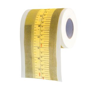 Lustiges Toilettenpapier mit Maßband Aufdruck Fun Klopapier Scherzartikel mit Größen-Maßstab