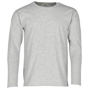Fruit of the Loom Iconic 150 Classic Long Sleeve T-Shirt, Farbe:graumeliert, Größe:XL