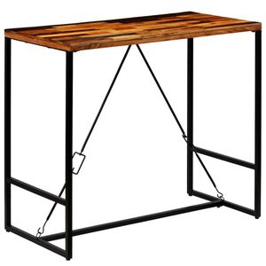 barový stůl vidaXL Staré dřevo masiv 120x60x106 cm
