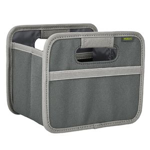 Meori - Faltbox Mini Aufbewahrungsbox Klappbox Granit Grau A100526