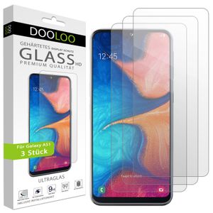 3x Samsung Galaxy A51 Panzerglas Panzerfolie Schutzglasfolie Displayschutzglas Echt Glas Schutz Folie Display Glasfolie 9H FixFone