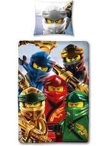 Character World Möbel Kinderbettwäsche LEGO Ninjago, 135 x 200 cm + 80 x 80 cm Bettwäsche Bettwäsche 135 x 200 cm HK22 blackoffer2022