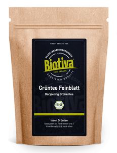 Biotiva Darjeeling Grüntee Feinblatt 125g aus biologischem Anbau