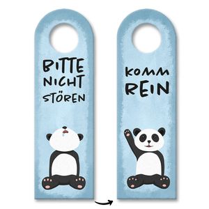 Bitte nicht stören Türhänger 3er Set aus Filz mit niedlichem Panda