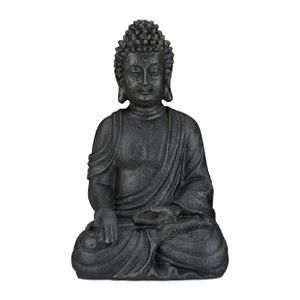 relaxdays Buddha Figur sitzend 40 cm