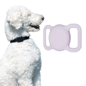 ARTWIZZ PetStrap für Apple AirTag - Silikon Schutzhülle als GPS-Tracker für Haustier - Anhänger für Hunde-Halsband / Katzen-Halsband, Farbe:Lila
