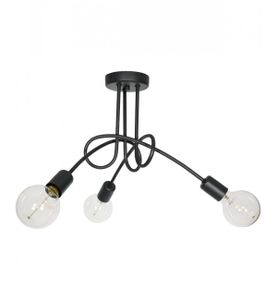 Light-Home Edison Deckenbeleuchtung Lampen Deckenlampen - Deckenlampe Industrial für Wohnzimmer Schlafzimmer und Esszimmer aus Metall  - Pendelleuchte 3-Flammig - Graphit