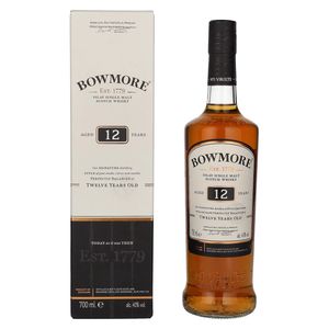 Bowmore 12 Jahre Islay Single Malt Scotch Whisky in Geschenkpackung | 40 % vol | 0,7 l