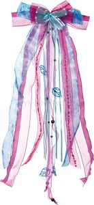 Nestler Schultütenschleife pink/hellblau   ca. 23 x 50 cm
