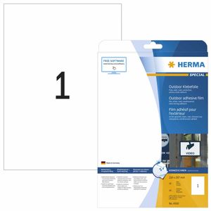 Fóliové štítky HERMA Outdoor SPECIAL 210 x 297 mm bílé 10 štítků