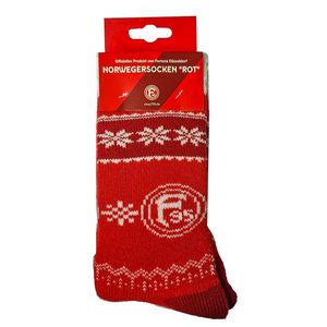 Fortuna Düsseldorf Norwegersocken "rot" Gr. 35-41