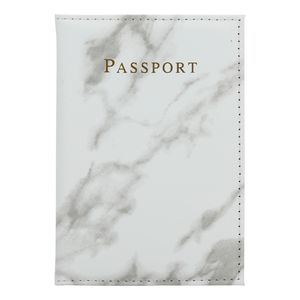 Cadorabo Reisepass Hülle und Karten Hülle aus Kunstleder in Weiß 2-teiliges Taschen Set