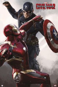 Captain America Poster Civil War Iron Man & Captain America 91,5 x 61 cm