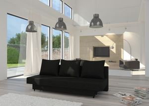 JV Möbel Multifunktionales Bürosofabett groß 3 Sitzer