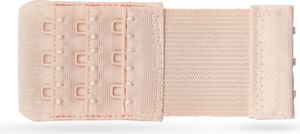 BH Verlängerung ( 3er Pack ), flexible Erweiterung für BH's - Elastischer Bra Extender 3 Haken, Ösen - 9,5cm x 4,0cm ( Beige ) - BH-Verlängerer