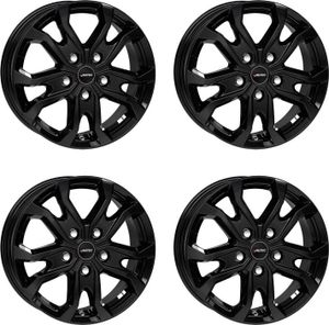 Autodráhy KISO 6.5x16 ET 66 5x130 Black 4-KS6516665153933 kompatibilní s Opel Movano