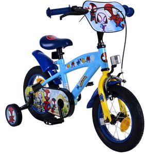 Detský bicykel Spidey 12 palcov 90-105 cm veľkosť dievčatá chlapci vek od cca 3 rokov s brzdou s kolieskami