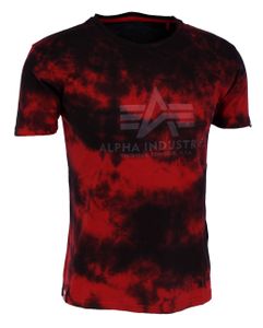 ALPHA INDUSTRIES BASIC T BATIK Herren T-Shirt, Größe:L, Alpha Industries Farben:Speed Red