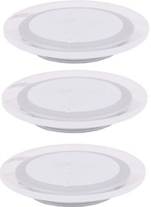Paulmann Möbel Einbauleuchten Set Deco LED 3x3W 9VA 230V/350mA 100mm Chrom matt/Acryl/ Metall