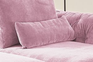 KAWOLA Kissen Cord Vintage versch. Ausführungen und versch. Farben SEPHI rosa,  Nierenkissen groß
