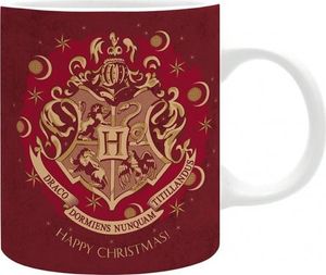 Keramický hrnček Harry Potter 320 ml - X-MAS Bradavice červená