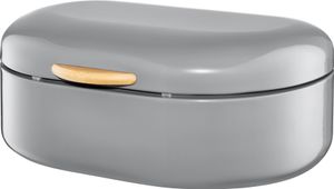 Brotkasten Brotkorb Brotbox Brotkiste Brotbehälter Edelstahl AMBITION Grau