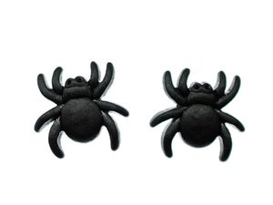 Spinnen Ohrstecker Miniblings Stecker Tier Schwarz Halloween Grusel Spinne
