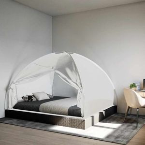 vidaXL Moskytiéra Mongolský stan 220 Mesh White 200x180x135 cm