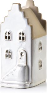 Świąteczny lampion ceramiczny HYTTE XI biały