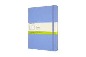 Moleskine Notizbuch Classic Collection XL (19x25) - mit festem Einband - 70g-Papier - Blanko - Hortensien Blau