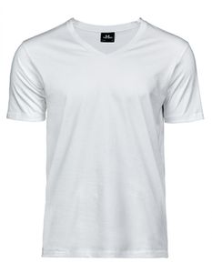 Herren Shirt Luxury V-Neck Tee - Farbe: White - Größe: M