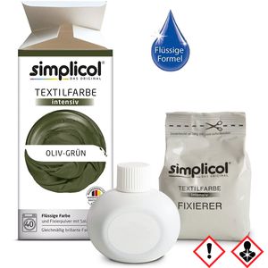 Simplicol Textilfarbe intensiv Oliv-Grün - Einfaches Färben (1er Pack)