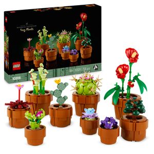 LEGO 10329 Icons Mini Pflanzen, 9 künstliche Blumen zum Bauen, Botanical Collection Sammel-Set für Erwachsene mit baubarem Terrakotta-Topf, Wohndeko, Geschenk für Frauen und Männer