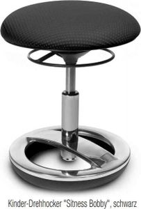 Topstar Kinder-Drehhocker Sitness Bobby, schwarz