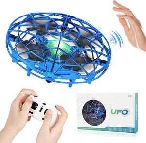 Drohne Fliegender Ball mit Fernbedienung Handgesteuerter Hover Flying Ball mit LED & 3D-Flip Outdoor-Spielzeug Geschenke für Kinder Jungen Mädchen