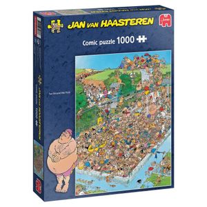 Jumbo 82037 - Jan van Haasteren Comic Puzzle - Spaß Am Pool / Fun Around the Pool - 1000 Teile