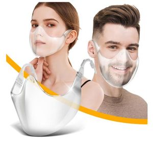 1 Stück Durable Mask Face Combine Kunststoff Wiederverwendbare Clear Face Mask Shield