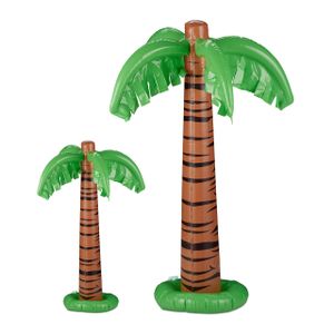 relaxdays 2 x Aufblasbare Palme XL