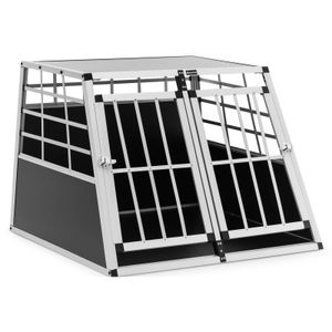 Wiesenfield Hundetransportbox - Aluminium - Trapezform - 85 x 95 x 69 cm
