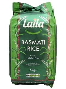 LAILA Basmati Reis 5kg | Premium Quality | Finest Old & Mature Basmati Rice