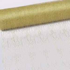 Spiderweb-Mesch-Tischband-30cm metallic gold-Rolle 25m-67 003-R 300