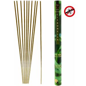 Anti-Mücken / Mücken XXL-Räucherstäbchen-Citronella-Garten-Räucherstäbchen-Anti-Mücken – 10 Stäbchen – 50 cm lang