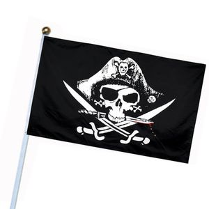 Piratenflagge ROTES Halstuch Schädel Flagge Piratenhut-Doppelmesser