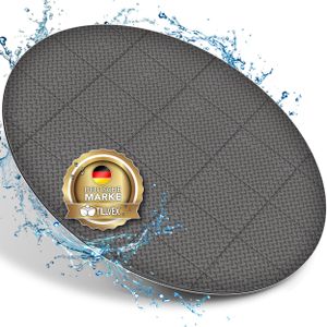 tillvex® Whirlpool Unterlage rund 240cm Grau | Bodenmatte Poolunterlage Matte für Outdoor Whirlpools | Thermo Bodenschutzmatte Pool Untergrund | Bodenschutz Bodenplatte schützt & isoliert